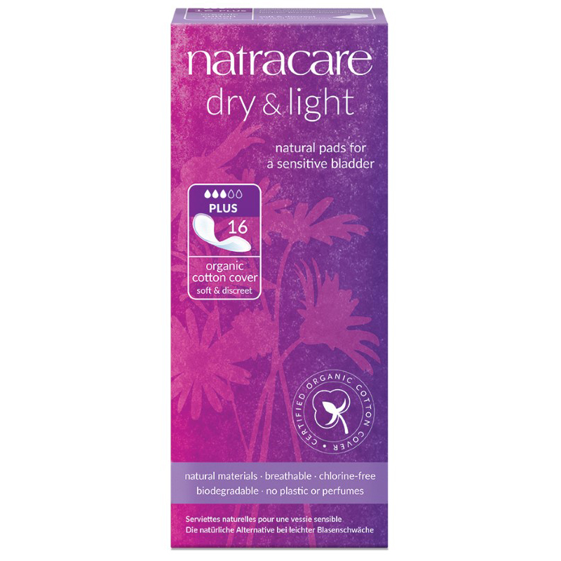 Absorbante Natracare Dry & Light Plus – 16 bucăți