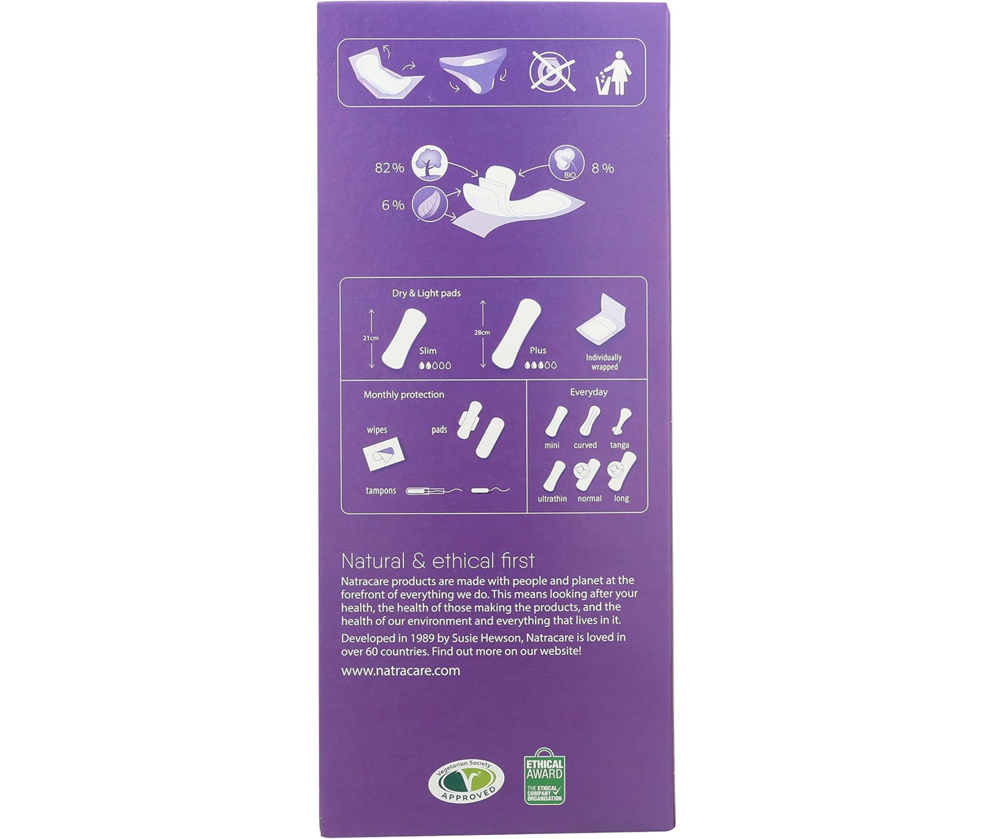 Absorbante Natracare Dry & Light Plus – 16 bucăți