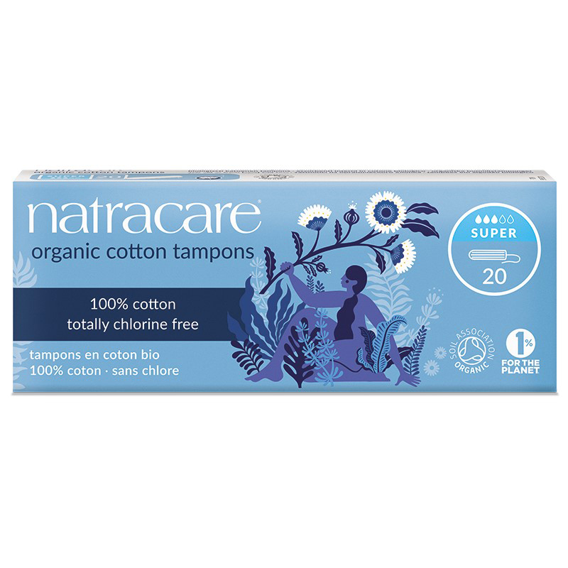 Natracare, Tampoane din bumbac organic – 20 bucăți