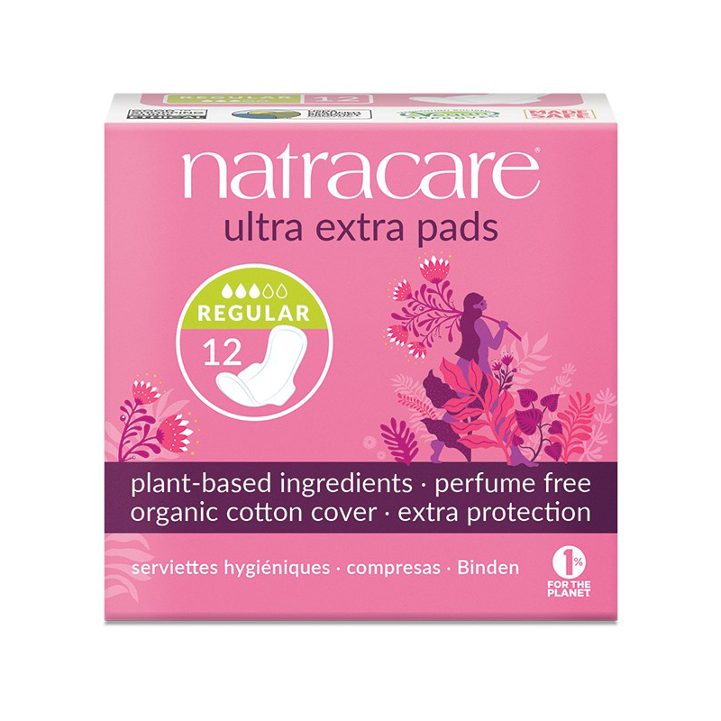 Natracare Absorbante ultra-subțiri Extra Normal – 12 bucăți