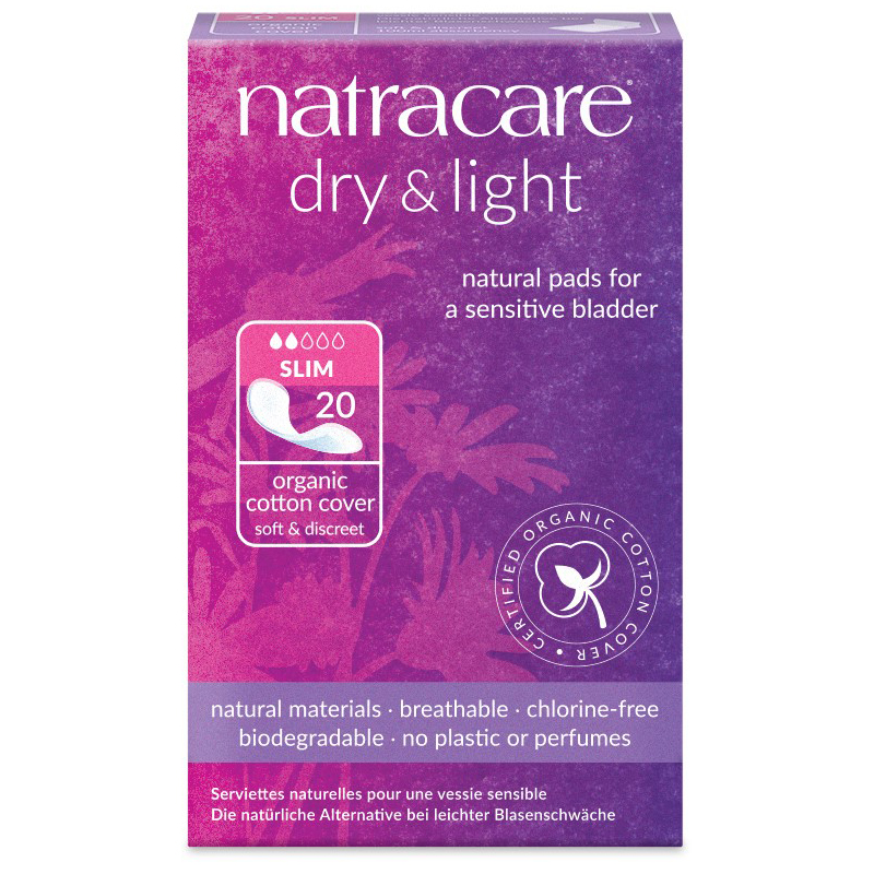 Absorbante Natracare Dry & Light Slim – 20 bucăți