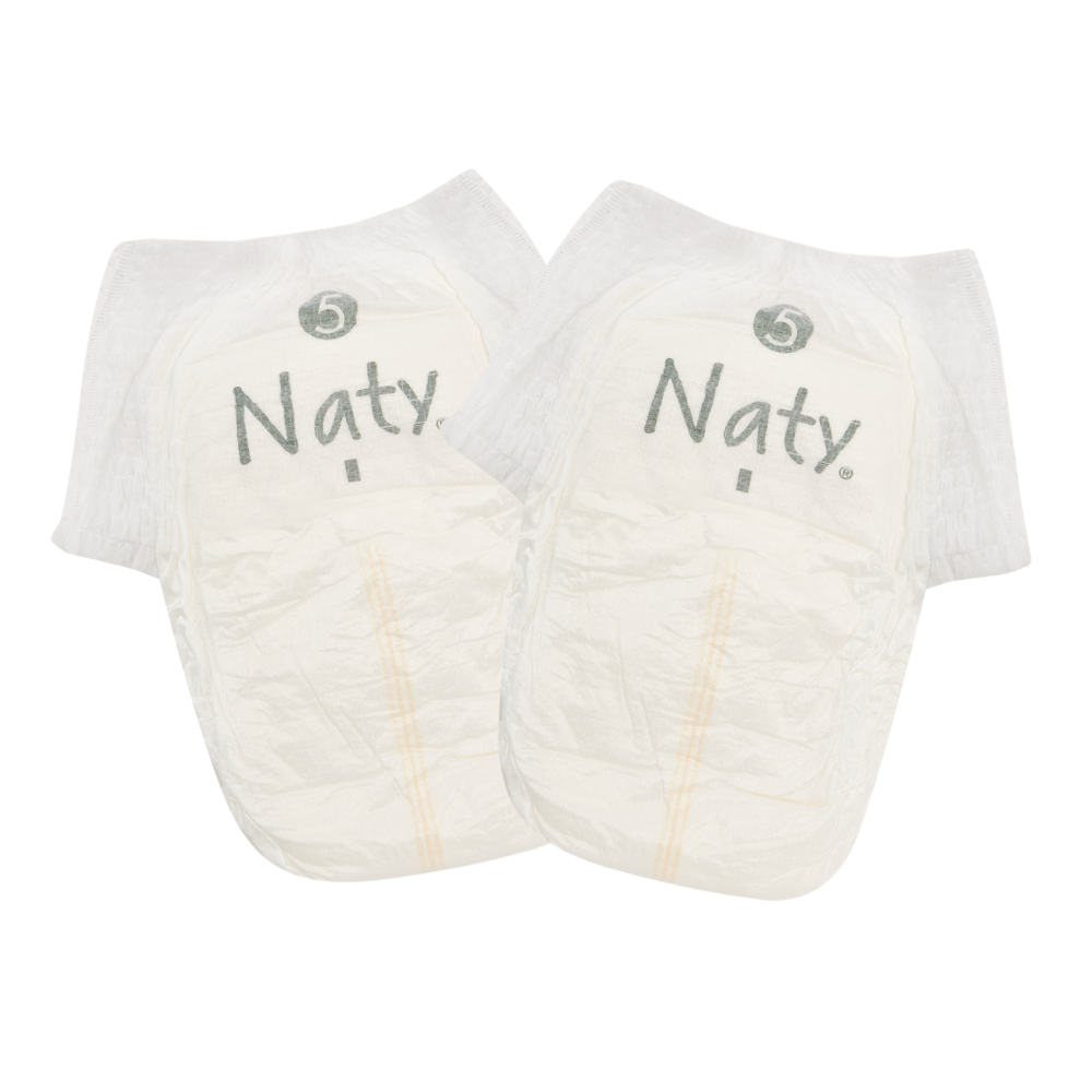 Chiloței absorbanți Naty Bamboo Pull-on Pants, mărimea 5 – 18 bucăți