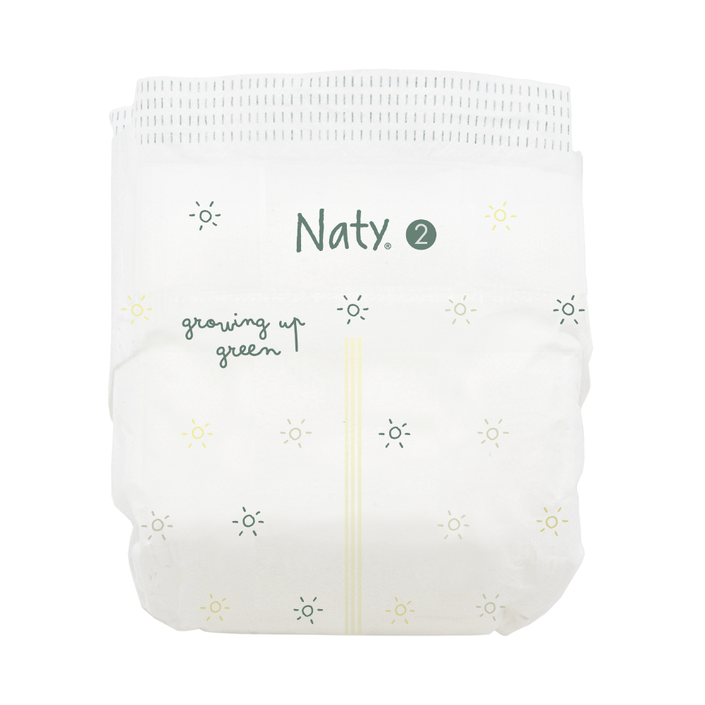 Scutece ecologice Eco by Naty BioEmbrace, mărimea 2 (3–6 kg) – 33 bucăți