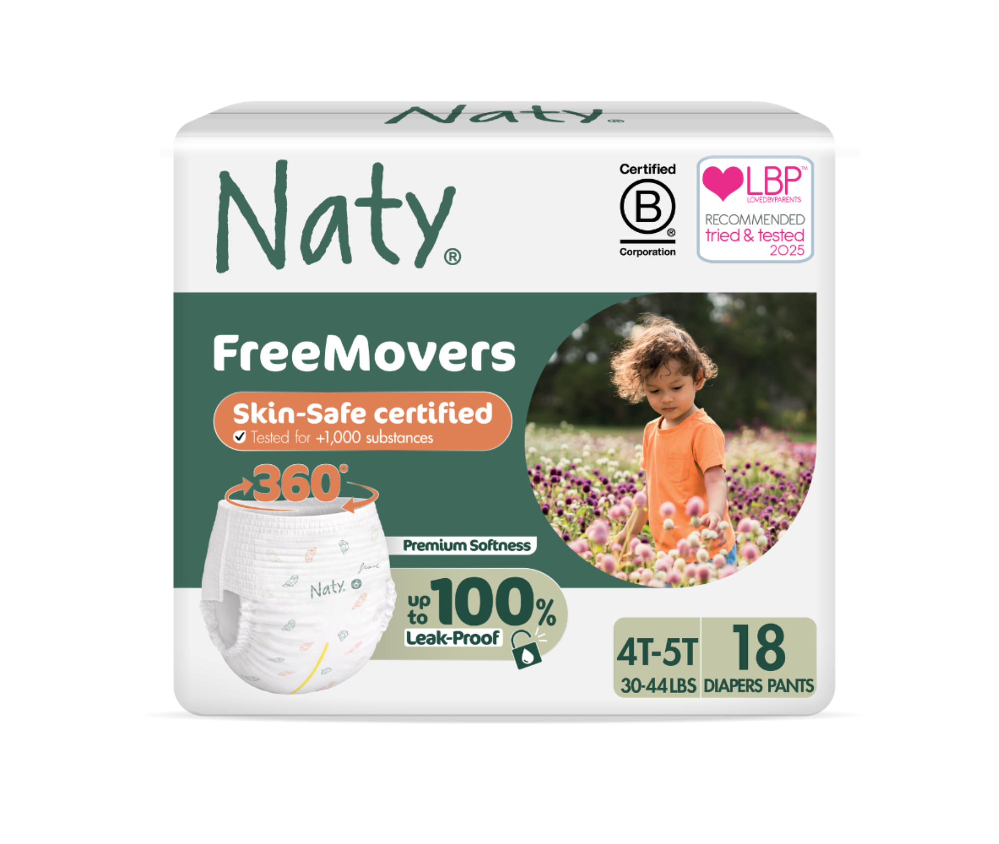 Chiloței absorbanți ecologici Naty, mărimea 6 (16+ kg) – 18 bucăți