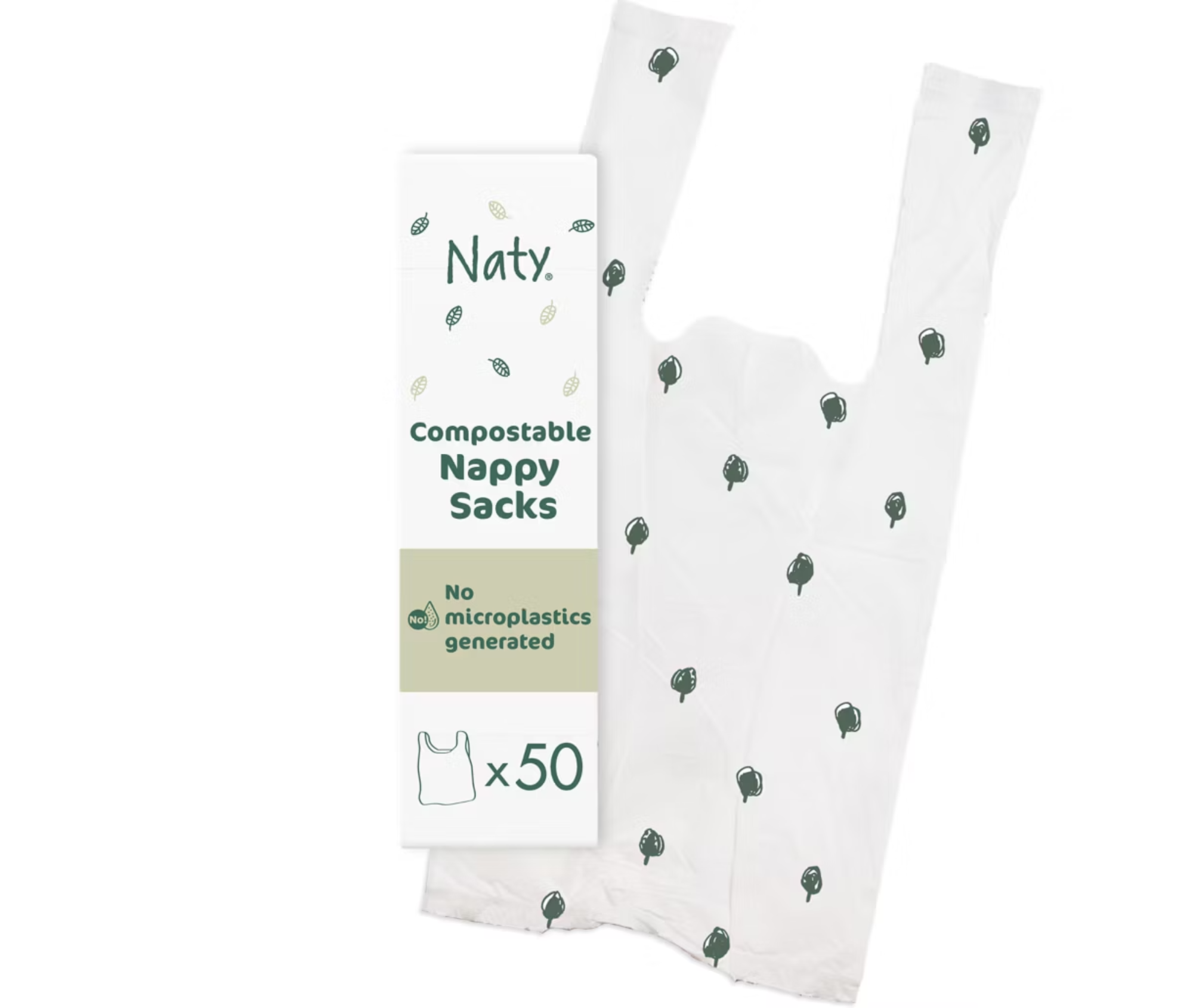 Pungi de unică folosință pentru scutece Naty – 50 bucăți