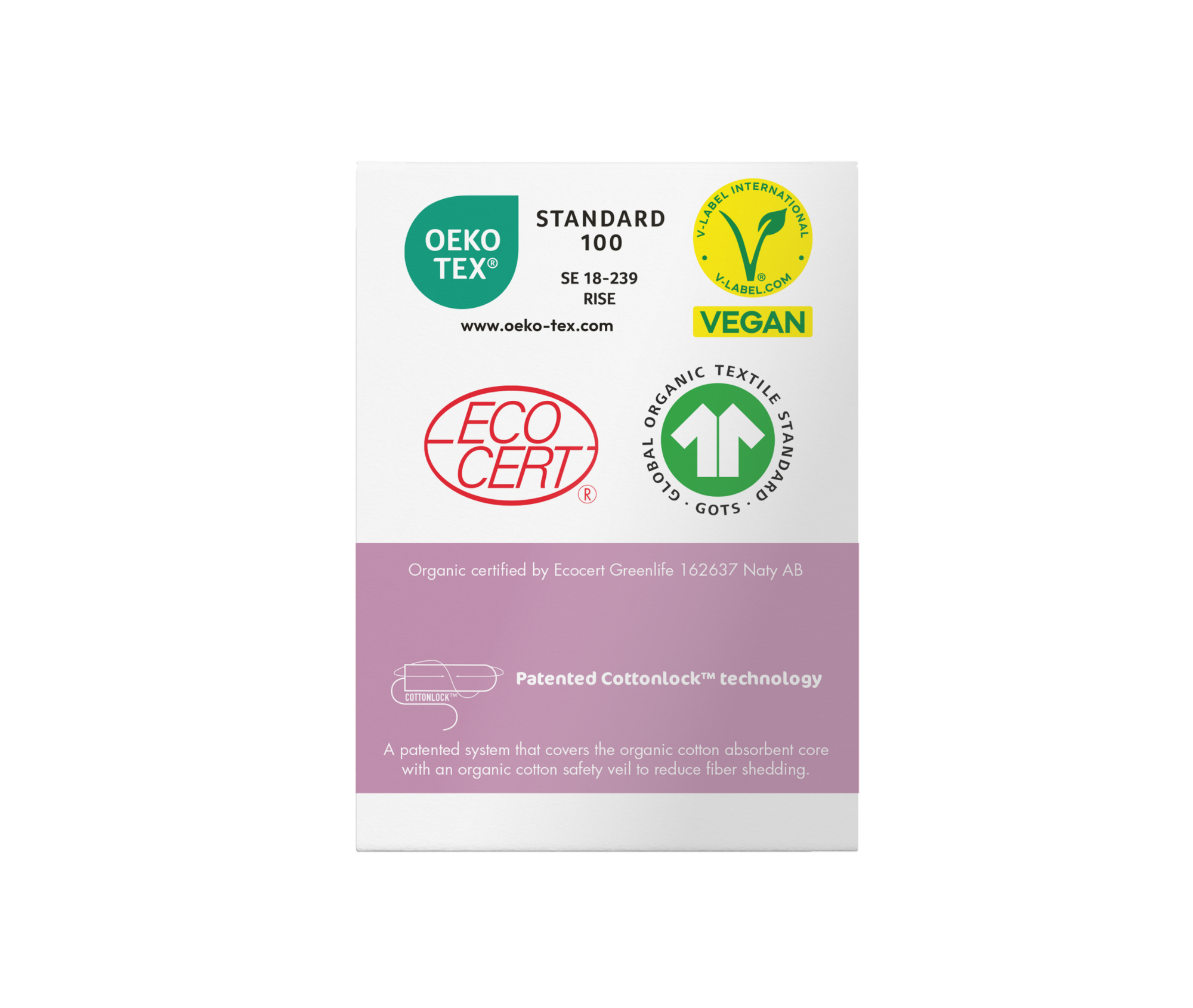 Tampoane Naty Regular, fără aplicator – 18 bucăți