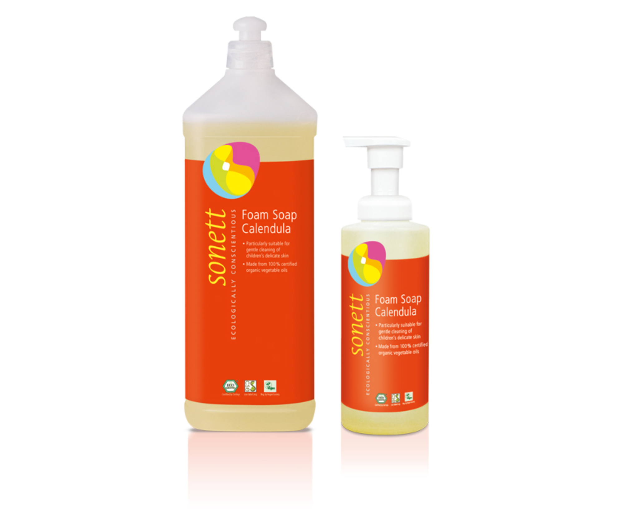 Săpun lichid ecologic spumant Sonett cu gălbenele pentru copii, 200 ml