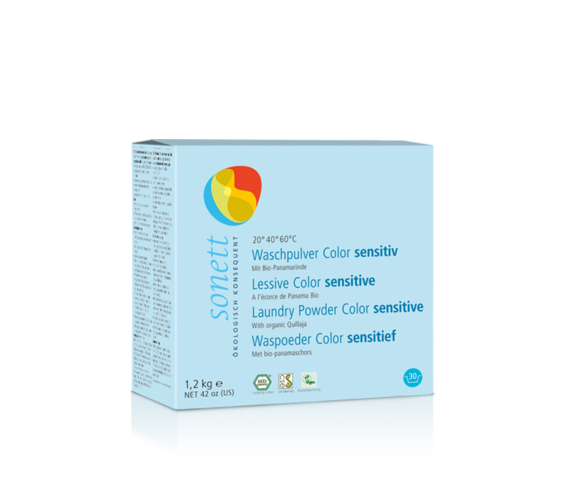 Detergent organic concentrat pentru țesături colorate, gama Neutral, Sonett, 1,2 kg