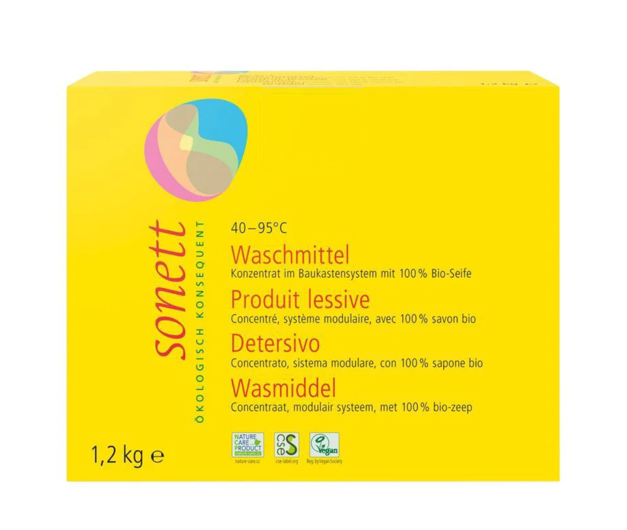 Detergent pudră concentrat pentru rufe Sonett, 1200 g