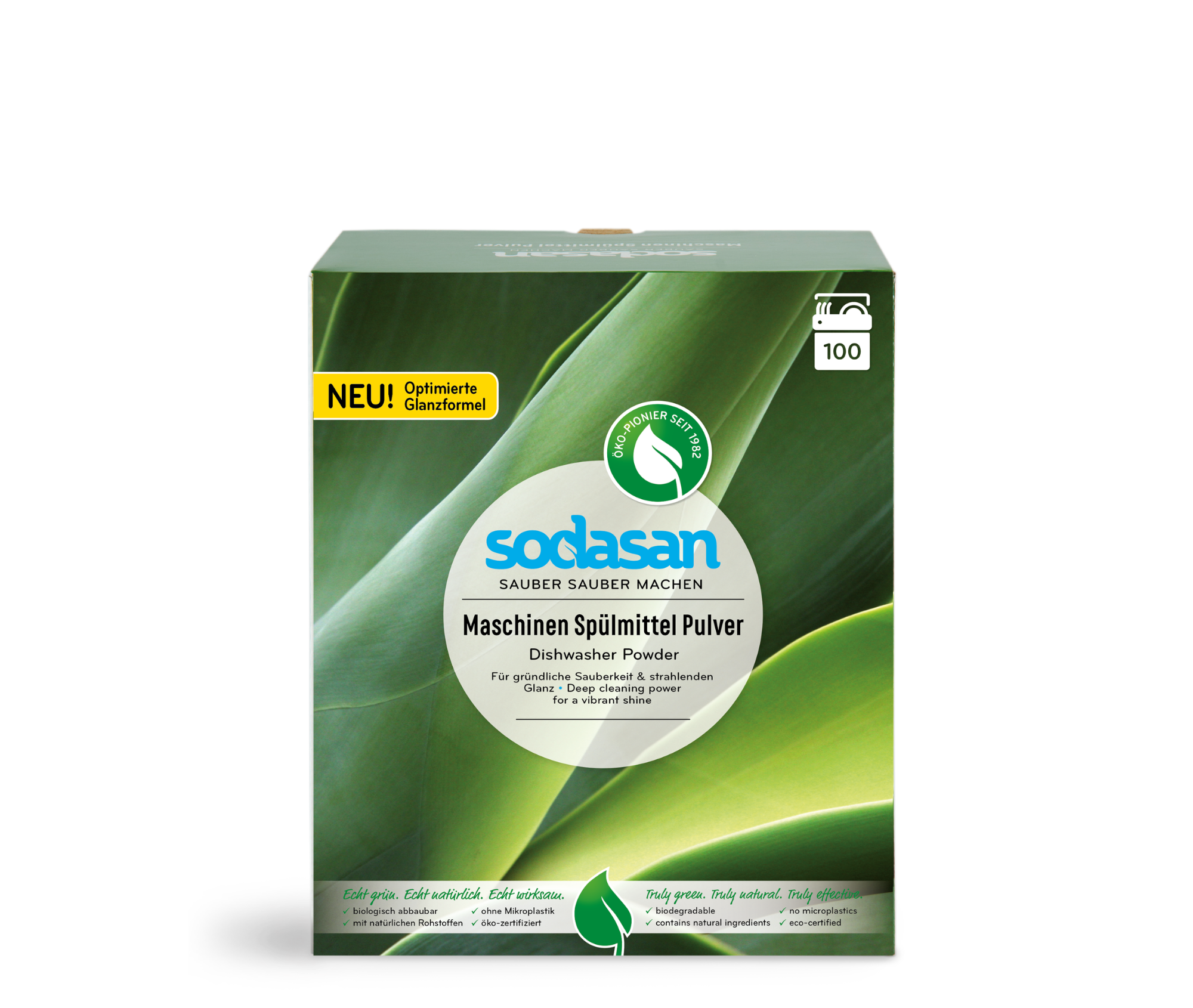 Pudră bio Sodasan pentru mașina de spălat vase, 1,5 kg