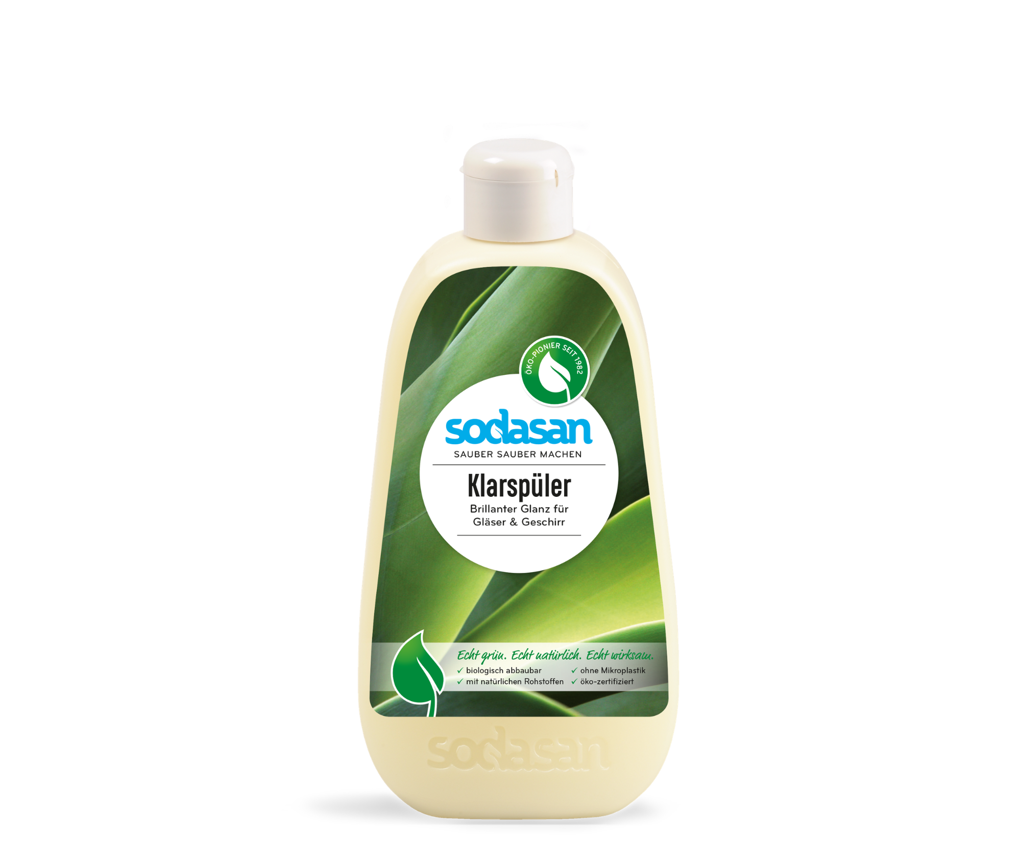 Agent de clătire organic SODASAN pentru mașina de spălat vase, 500 ml