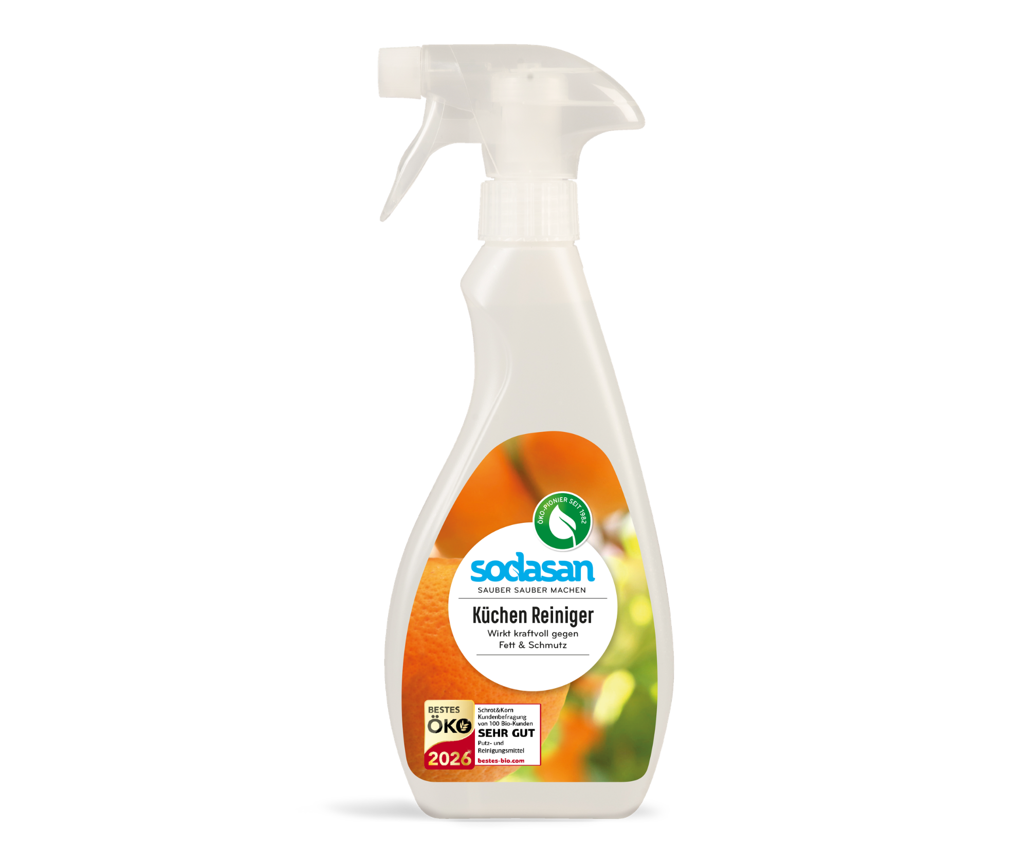 Soluție organică de curățare pentru bucătărie SODASAN, 500 ml