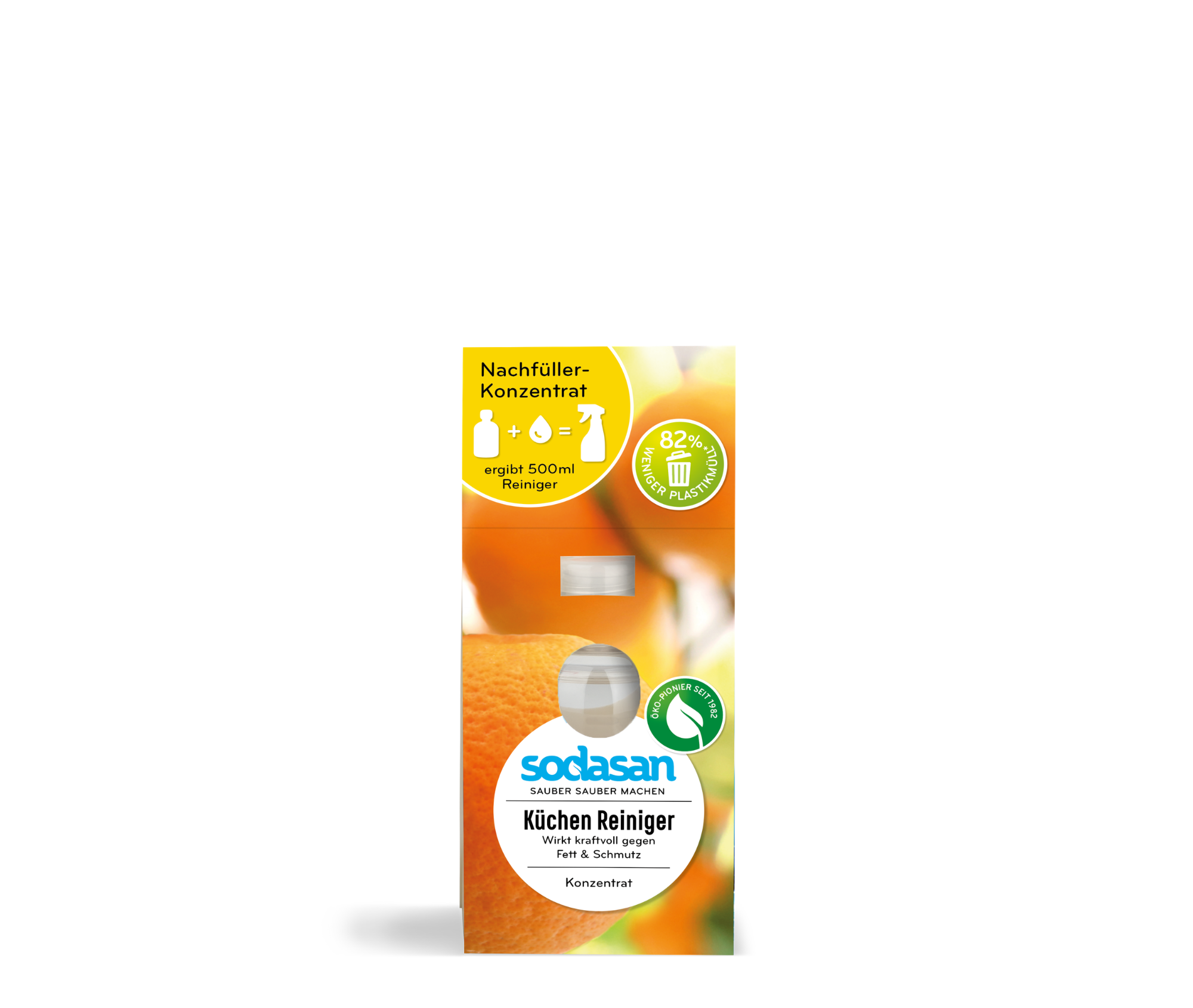 Solutie bio de curatare pentru bucatarie concentrata Sodasan, 100 ml