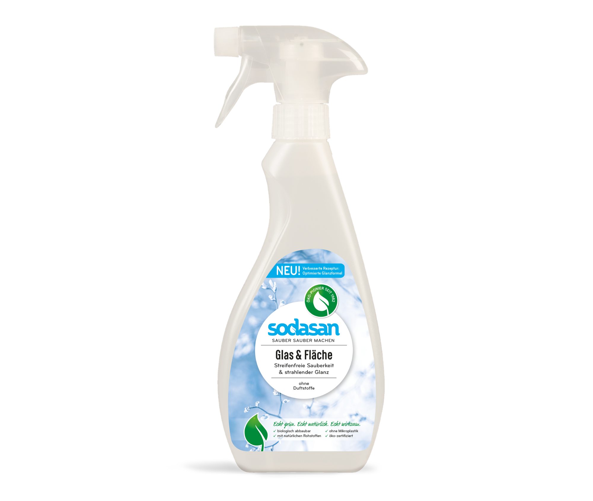 Spray de curățare SODASAN pentru geamuri și suprafețe, 500 ml