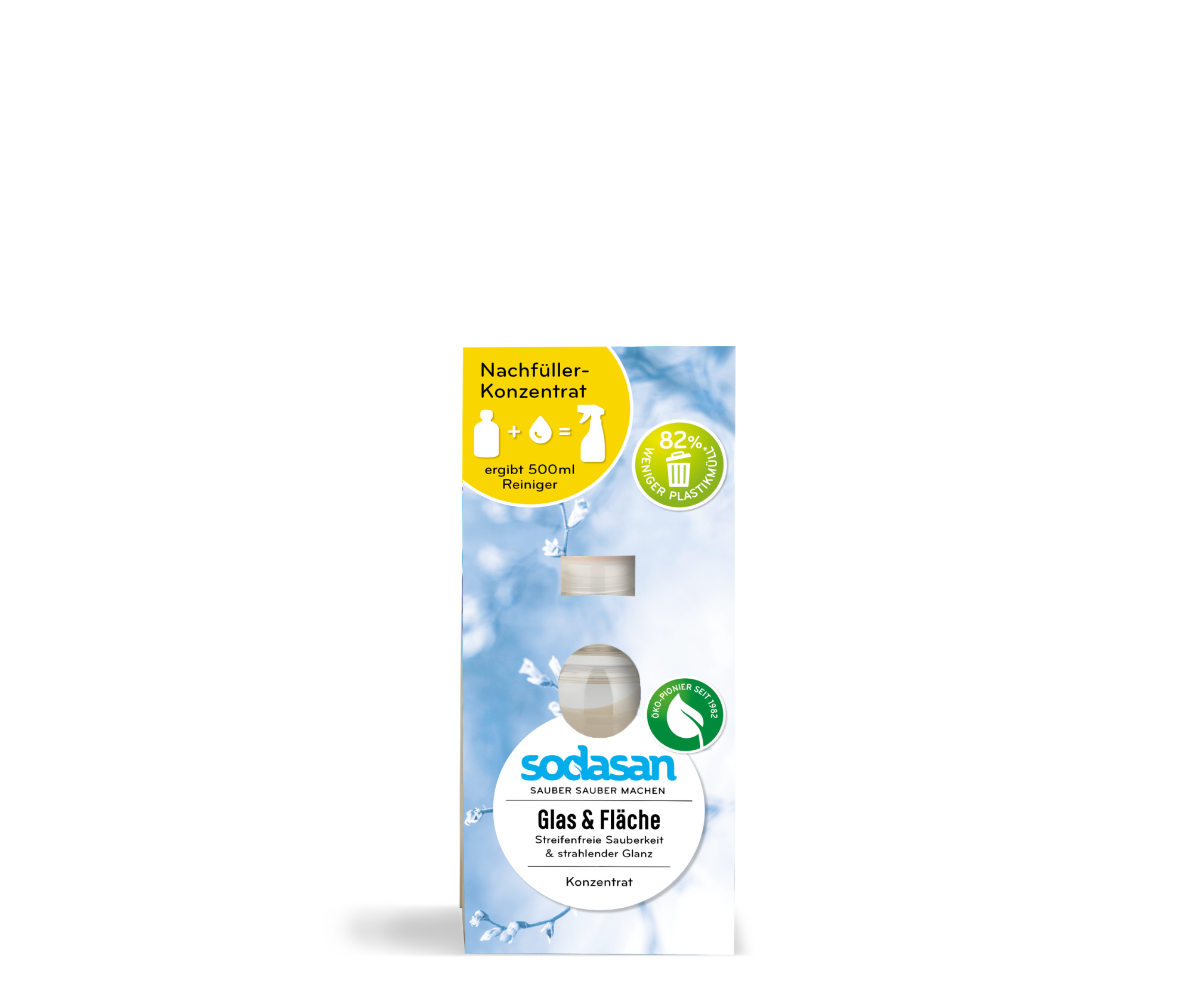Soluție bio concentrată SODASAN pentru curățarea geamurilor, 100 ml