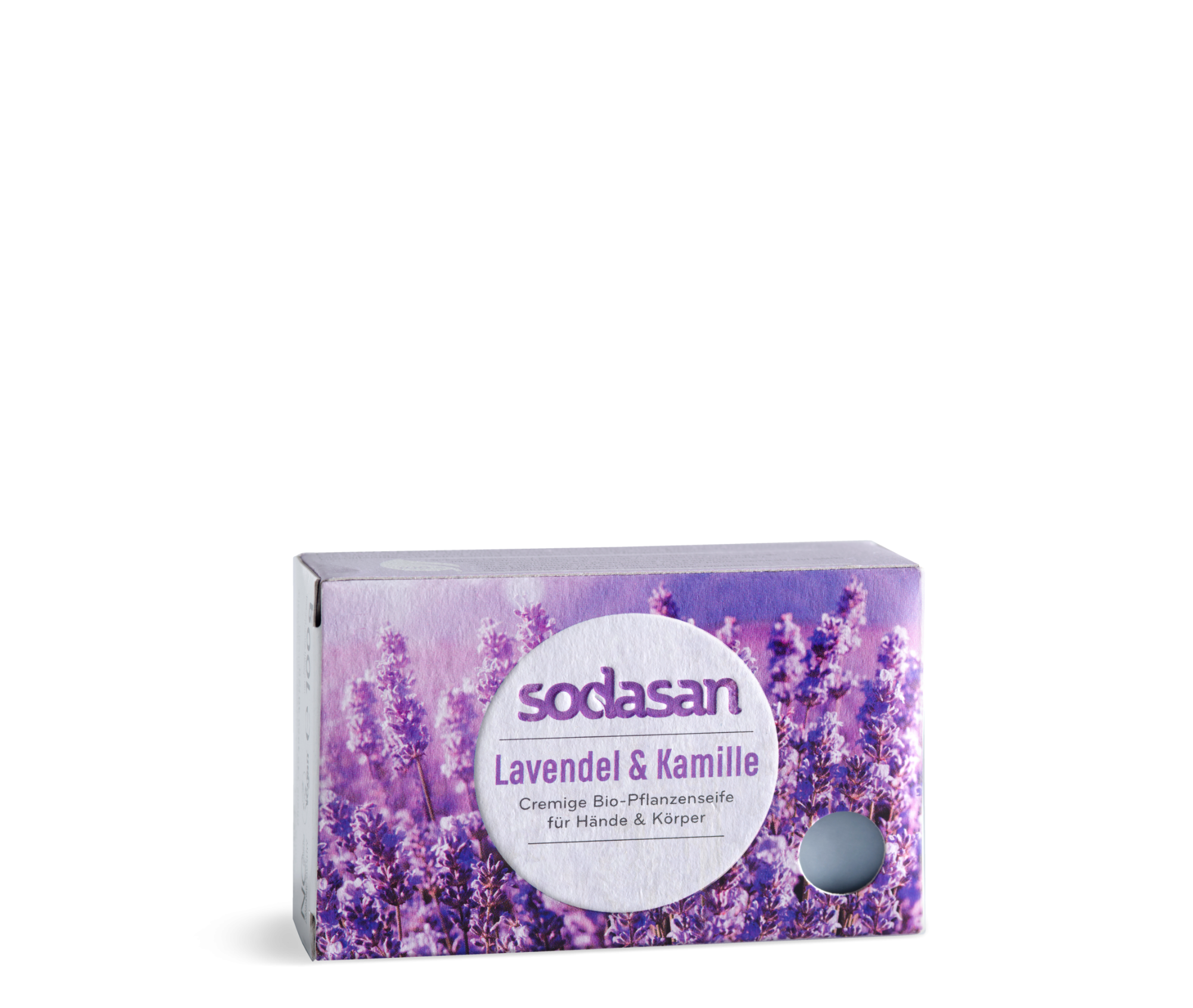 Săpun cremă organic calmant pentru față și corp SODASAN Lavandă-Mușețel, 100 g