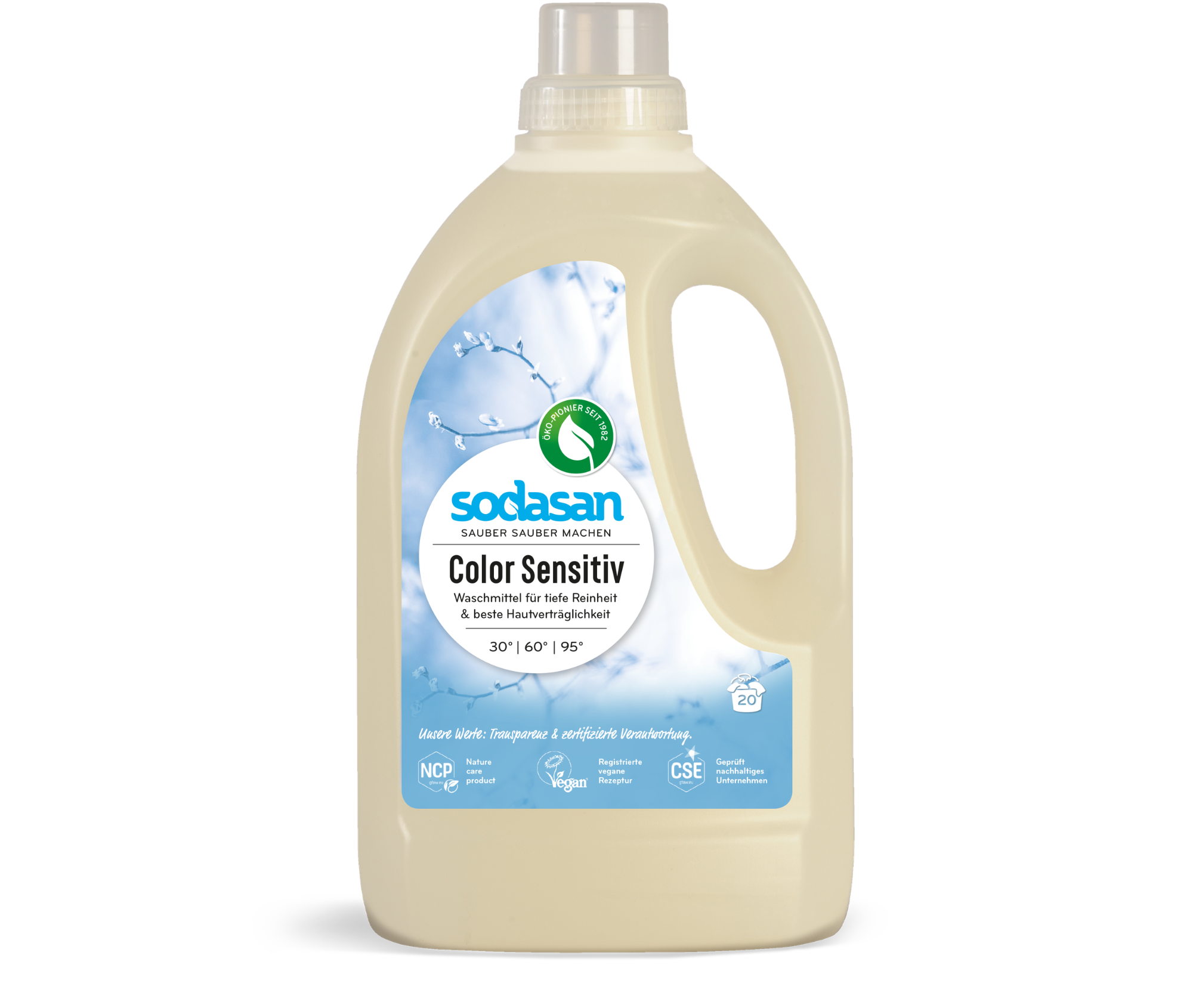 Detergent lichid SODASAN COLOR Sensitive pentru piele sensibilă, 1,5 l