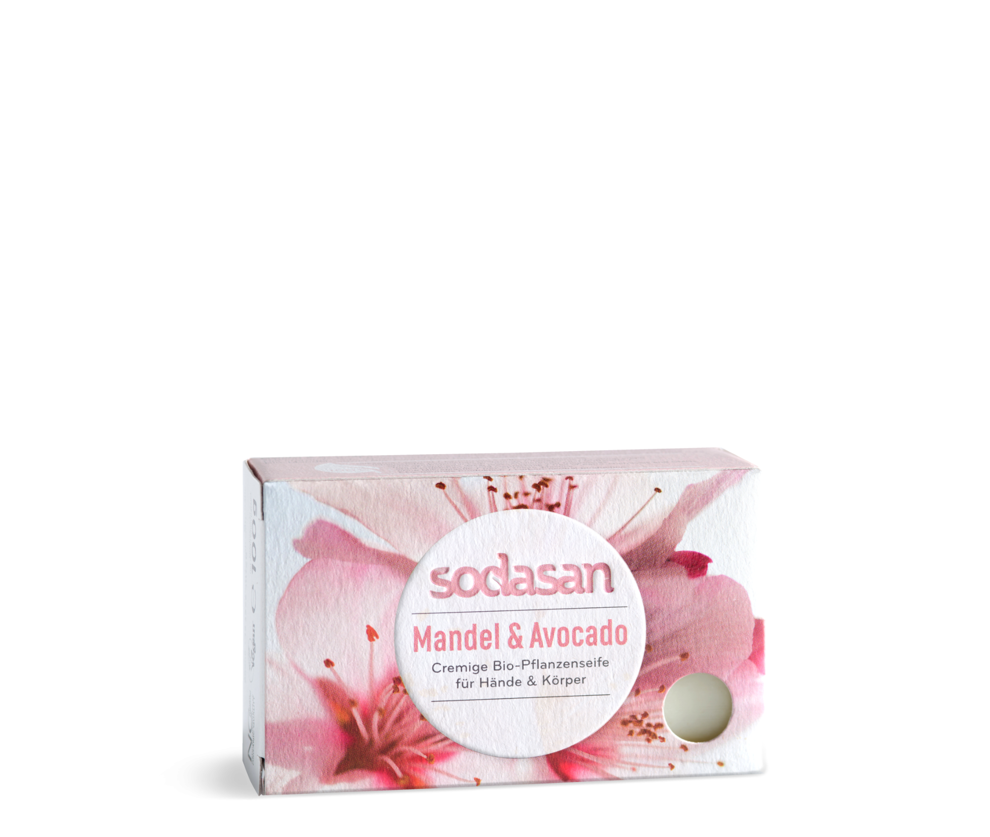 Săpun solid organic hidratant SODASAN Migdale-Avocado, 100 g