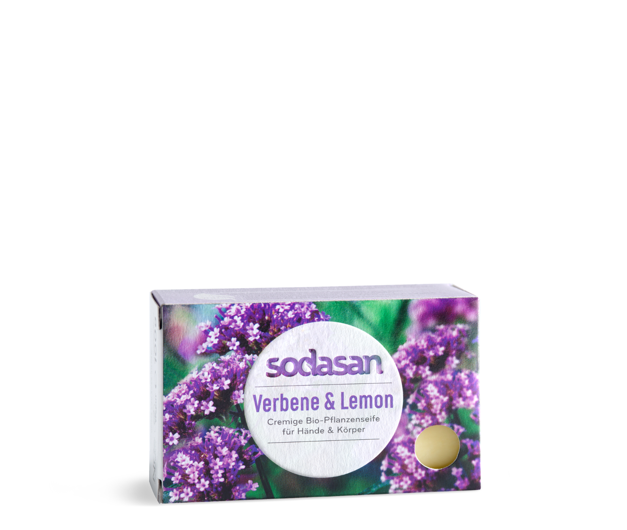 Săpun organic revigorant pentru față SODASAN Verbena-Lămâie, 100 g