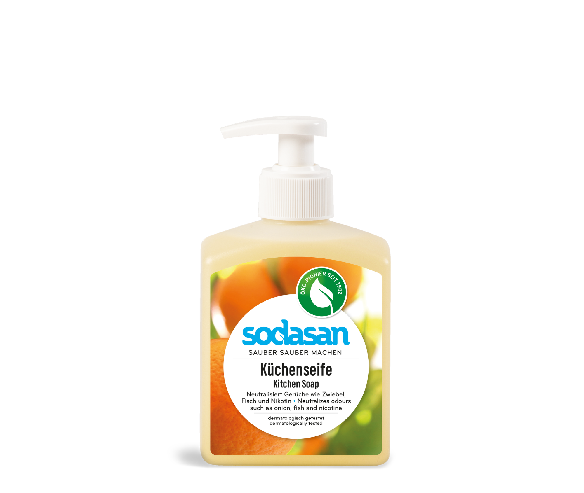 Săpun organic de bucătărie SODASAN pentru neutralizarea mirosurilor, 300 ml