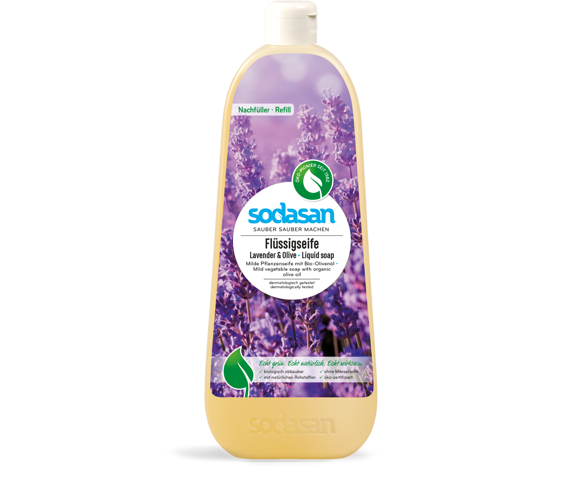 Săpun lichid organic SODASAN Lavandă și Măsline, 1 l